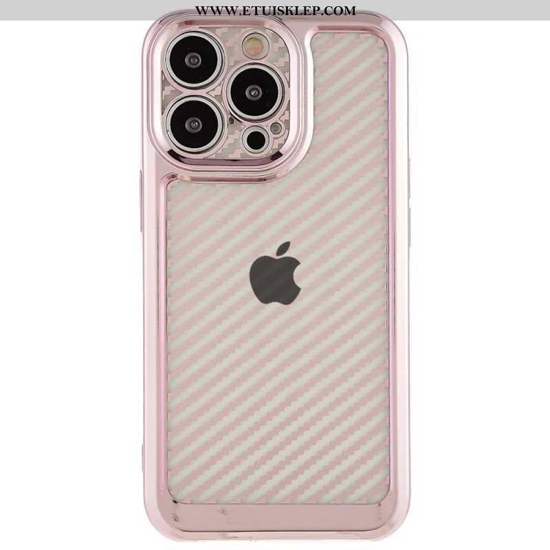 Etui do iPhone 14 Pro Stylowe Włókno Węglowe